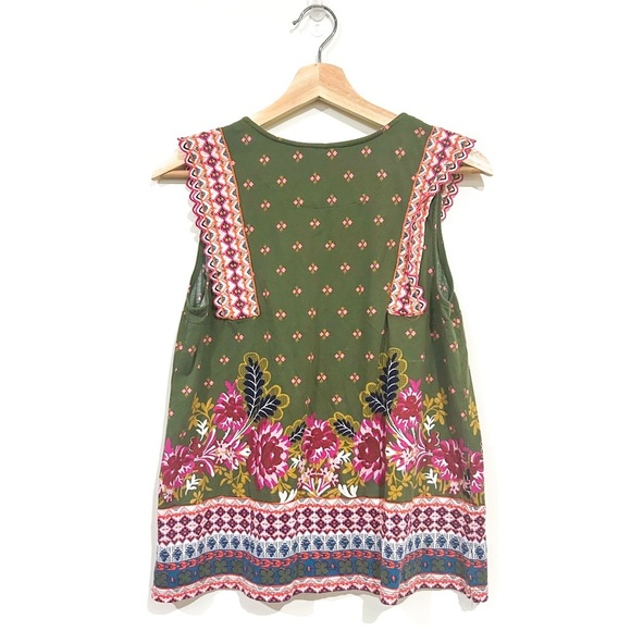 Anthropologie Sigrid Embroidered Tank Size Medium - Picture 5 of 15